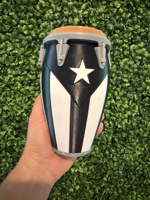 Puerto Rico Conga Can Holder